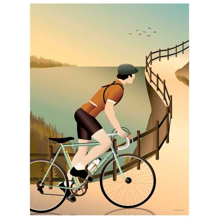 ViSSEVASSE Go Baby Plakat - Cycling The Hills