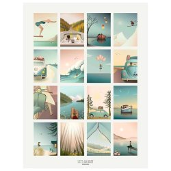 ViSSEVASSE Go Baby Plakat - Let's Go baby