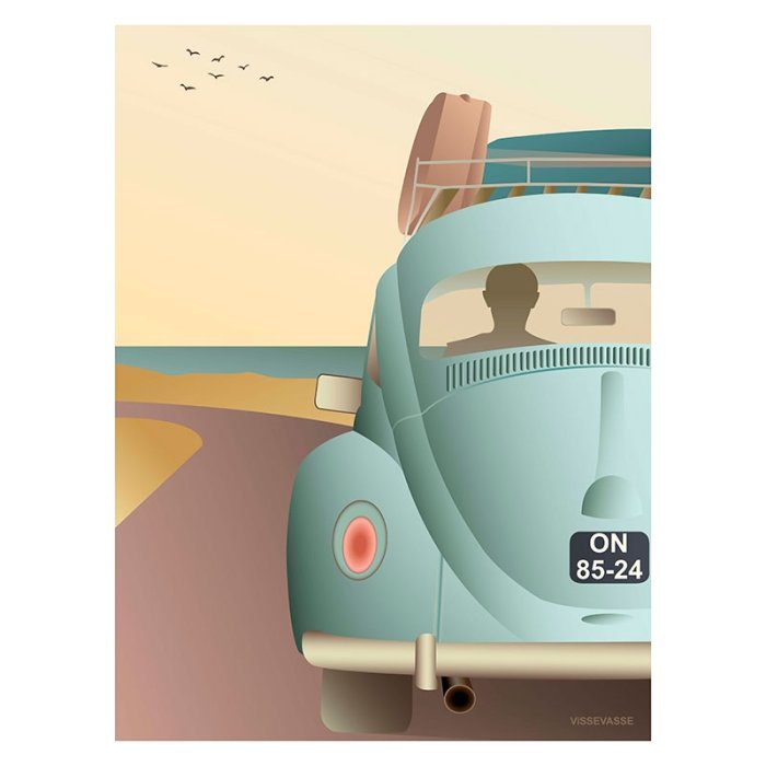 ViSSEVASSE Go Baby Plakat - VW Beetle
