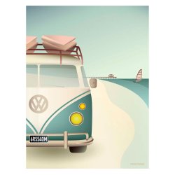 ViSSEVASSE Go Baby Plakat - VW Camper