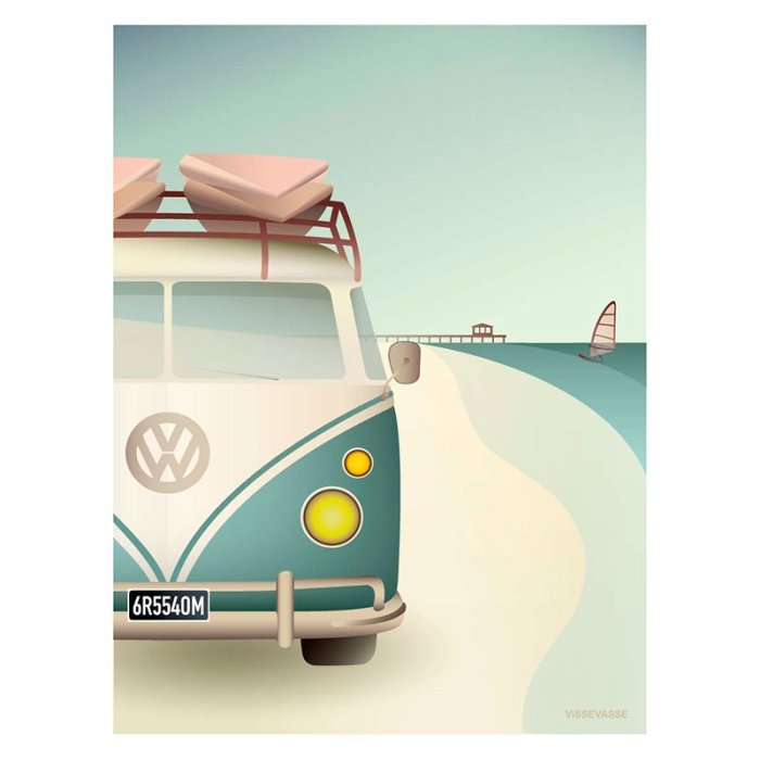 ViSSEVASSE Go Baby Plakat - VW Camper