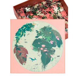 ViSSEVASSE Rund Puslespil - I Love Mother Earth