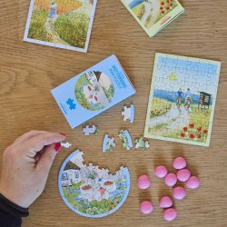 VISSEVASSE Mini Puslespil SWEET STRAWBERRIES 31 Brikker