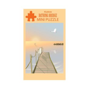 VISSEVASSE Mini Puslespil BATHING BRIDGE 42 Brikker