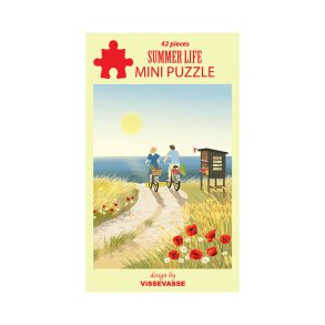 VISSEVASSE Mini Puslespil SUMMER LIFE 42 Brikker