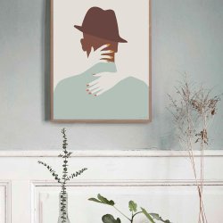 ViSSEVASSE Minimalist Plakat - Hug Me
