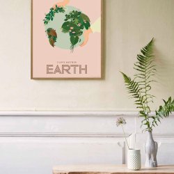 ViSSEVASSE Nature Plakat - I Love Mother Earth