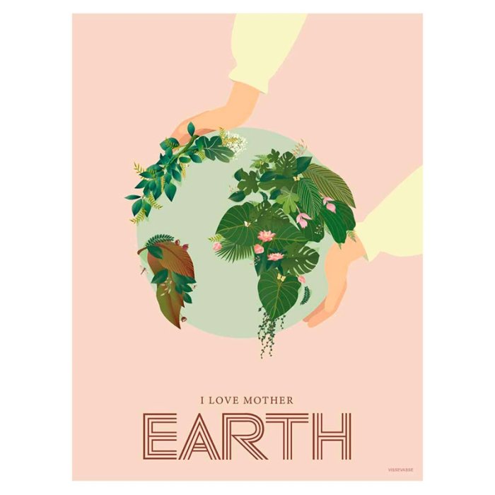 ViSSEVASSE Nature Plakat - I Love Mother Earth