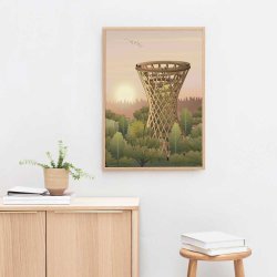 ViSSEVASSE Nature Plakat - Forest Tower