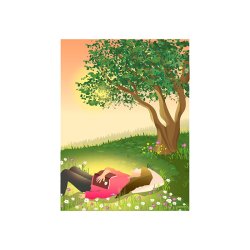 VISSEVASSE Plakat - Taking A Nap