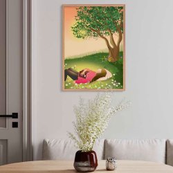 VISSEVASSE Plakat - Taking A Nap