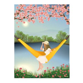 VISSEVASSE Plakat - The Yellow Hammock