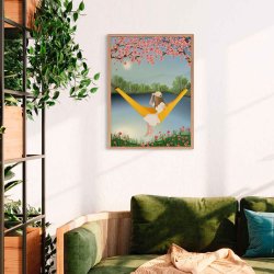 VISSEVASSE Plakat - The Yellow Hammock