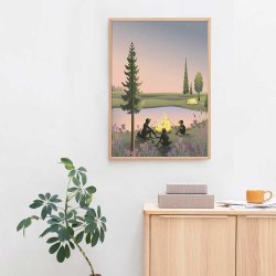 ViSSEVASSE Nature Plakat - Campfire