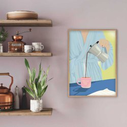 ViSSEVASSE Plakat Coffee First, People Later 50x70 cm