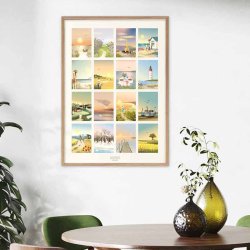 ViSSEVASSE Danmark Plakat Danmarksmotiver #2 30x40 cm