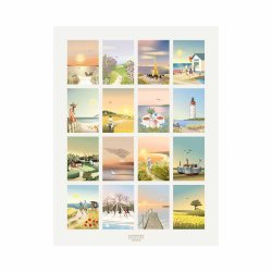 ViSSEVASSE Danmark Plakat Danmarksmotiver #2 50x70 cm