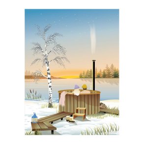 ViSSEVASSE Plakat Outdoor Hot Tub 50x70 cm