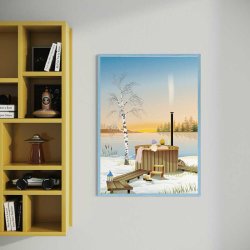 ViSSEVASSE Plakat Outdoor Hot Tub 30x40 cm
