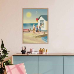 ViSSEVASSE Plakat The Ice Cream Stand 30x40 cm