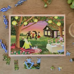 VISSEVASSE Puslespil GARDEN PARTY 1000 Brikker