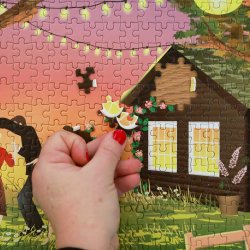 VISSEVASSE Puslespil GARDEN PARTY 1000 Brikker