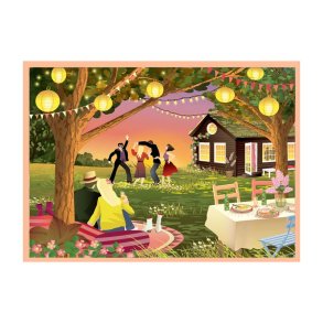 VISSEVASSE Puslespil GARDEN PARTY 1000 Brikker
