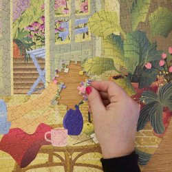 VISSEVASSE Puslespil MORNING GLOW 1000 Brikker