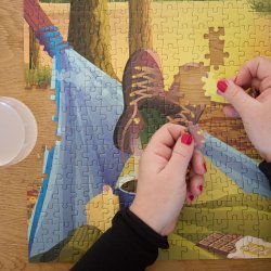 VISSEVASSE Puslespil HIKING &amp; ME 500 Brikker