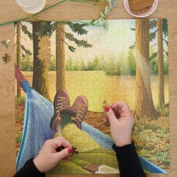 VISSEVASSE Puslespil HIKING &amp; ME 500 Brikker