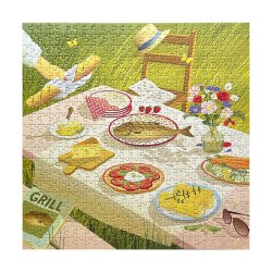 VISSEVASSE Puslespil SUMMER TABLE &amp; ME 500 Brikker