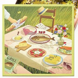 VISSEVASSE Puslespil SUMMER TABLE &amp; ME 500 Brikker