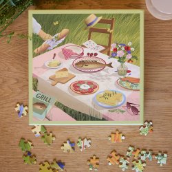 VISSEVASSE Puslespil SUMMER TABLE &amp; ME 500 Brikker