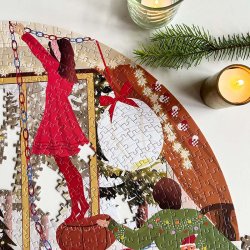 VISSEVASSE Puslespil A DAY IN DECEMBER 1000 Brikker