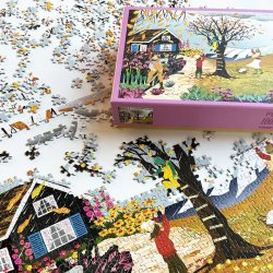 VISSEVASSE Puslespil HERE COMES THE RAIN 1000 Brikker