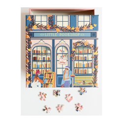 VISSEVASSE Puslespil LITTLE BOOK SHOP 150 Brikker
