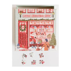 VISSEVASSE Puslespil LITTLE CHRISTMAS SHOP 150 Brikker