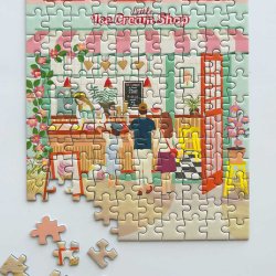 VISSEVASSE Puslespil LITTLE ICE CREAM SHOP 150 Brikker