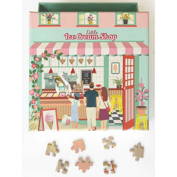 VISSEVASSE Puslespil LITTLE ICE CREAM SHOP 150 Brikker