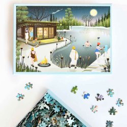 VISSEVASSE Puslespil - Sauna By The Lake
