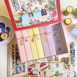 VISSEVASSE Puslespilsadventskalender SWEET CHRISTMAS 1000 Brikker