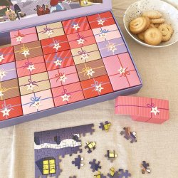 VISSEVASSE Puslespilsjulekalender SKATE &amp; COFFEE 1000 Brikker