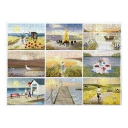 VISSEVASSE Puslespilsboks SUMMER MOMENTS m/ 9 Puslespil