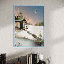 ViSSEVASSE Ramme Tr Air Blue 30x40 cm