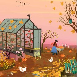 VISSEVASSE Rundt Puslespil - Autumn Feeling