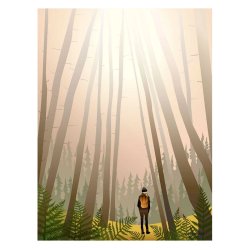 ViSSEVASSE Nature Plakat - Into The Woods