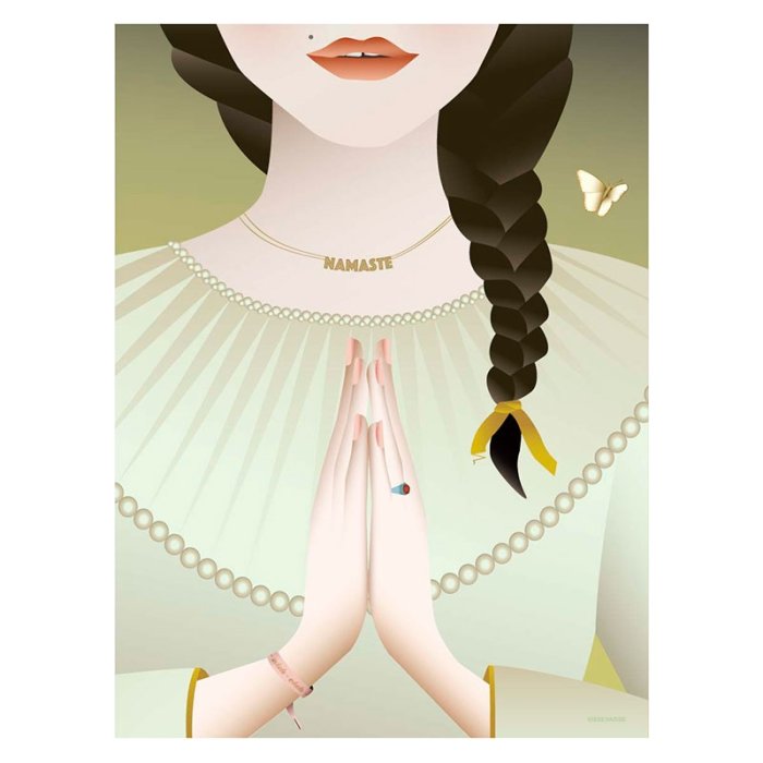 ViSSEVASSE Mindfulness Plakat - Namaste