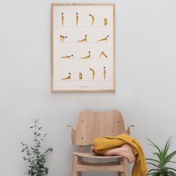 ViSSEVASSE Mindfulness Plakat - Sun Salutation