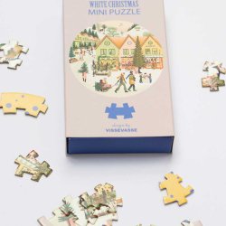VISSEVASSE Mini Puslespil WHITE CHRISTMAS 31 Brikker