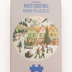 VISSEVASSE Mini Puslespil WHITE CHRISTMAS 31 Brikker